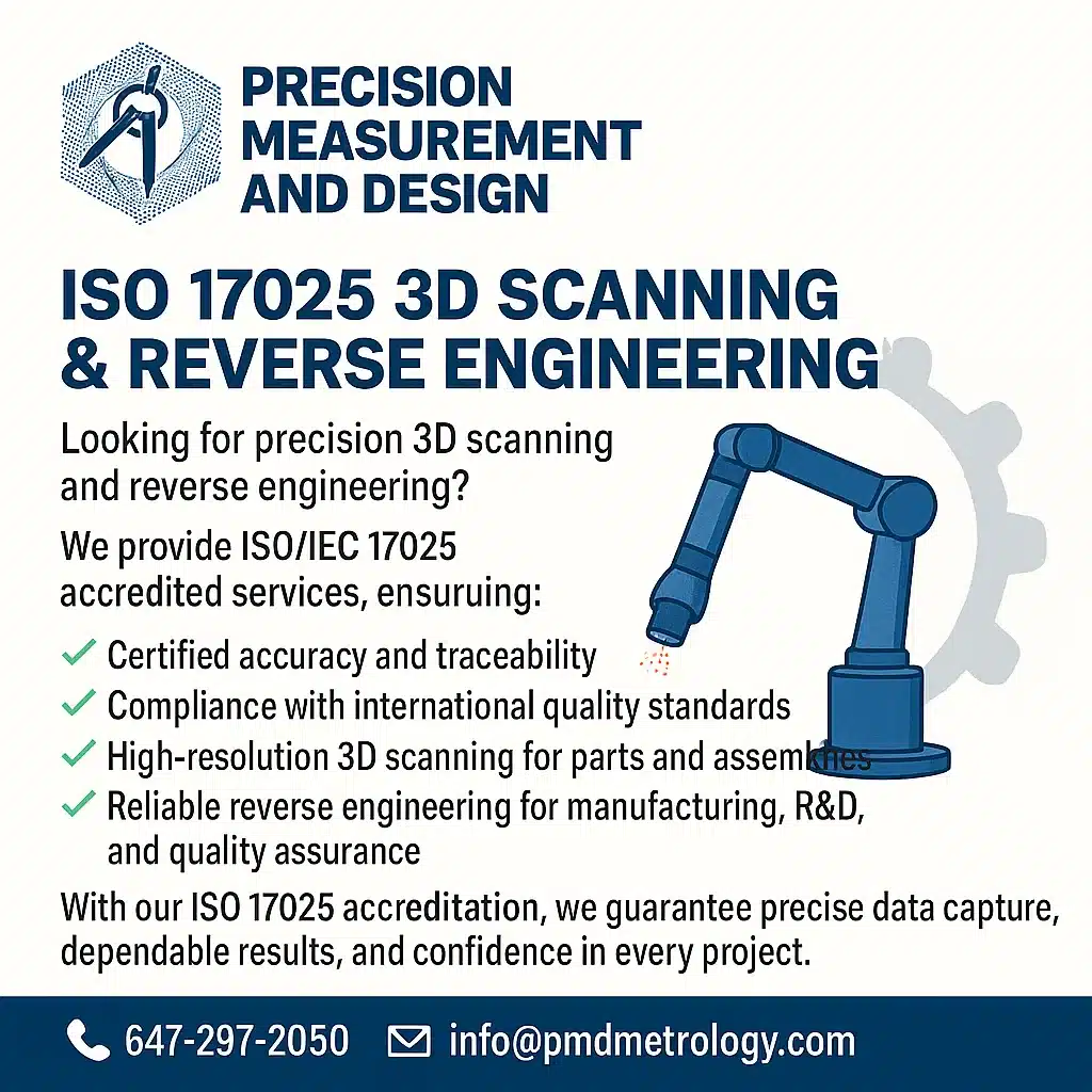 ISO 3D Scanning and Reverse Engineering